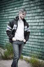 Load image into Gallery viewer, Lost Horizons Knitwear - Wayne Wool Zip Hoodie Sweater Jacket: Dark Natural / L